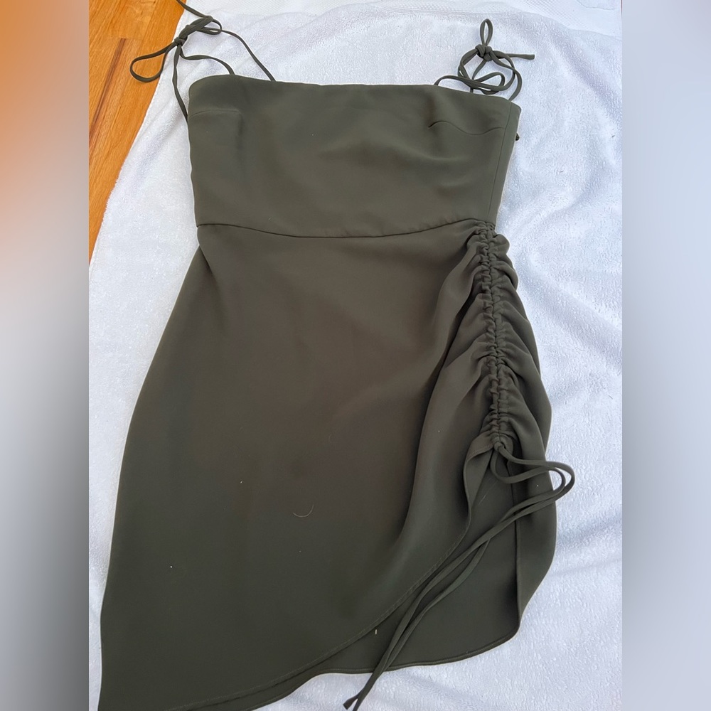 Amanda Uprichard Army Green Tight Dress